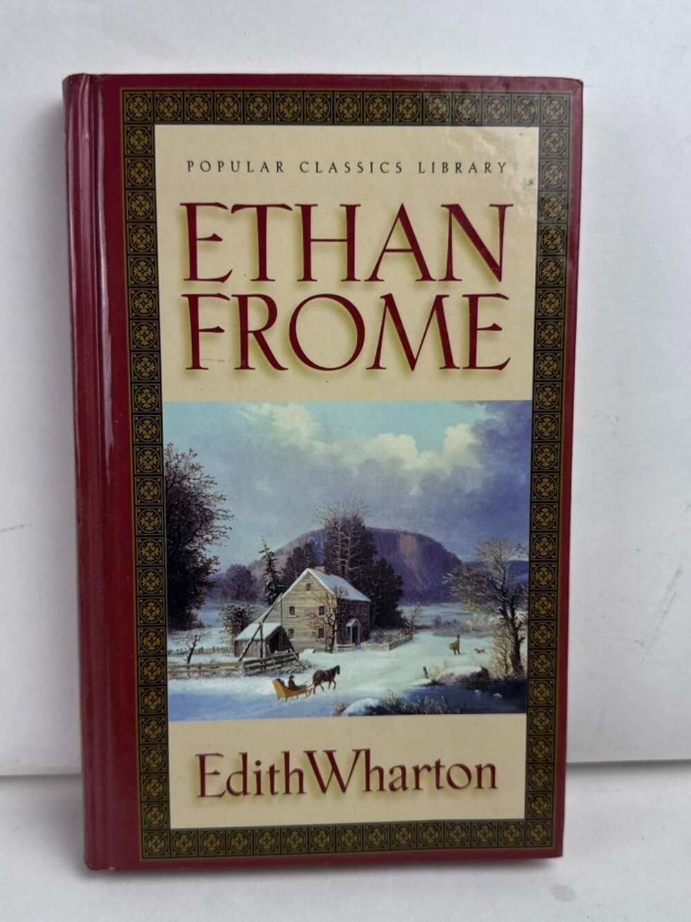 Ethan Frome Edith Wharton Popular Classics Library Hardcover Book Fiction Novel